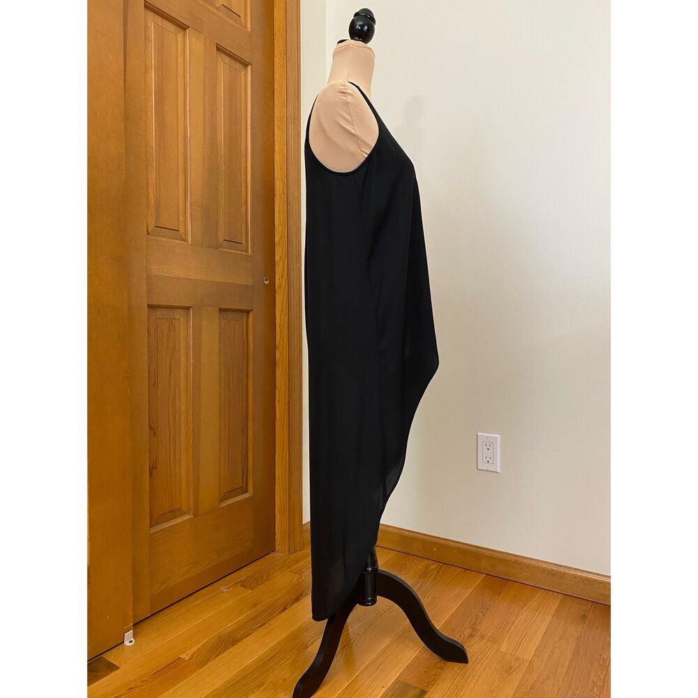 Necessary Objects High Low Button-Up Black Tunic … - image 6